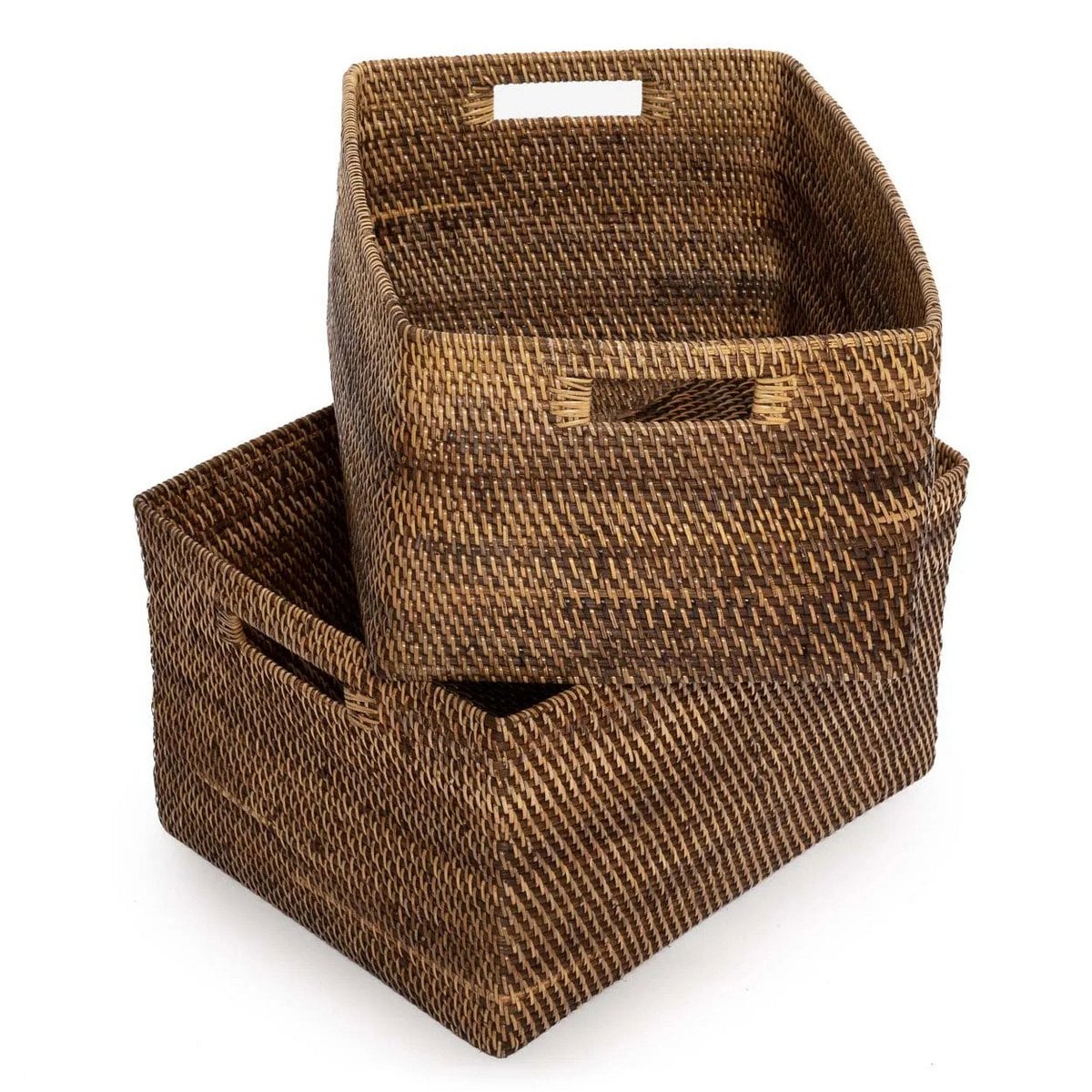 Colonial Magazine Basket – Naturbrun (Large