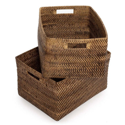 Colonial Magazine Basket – Naturbrun (Large