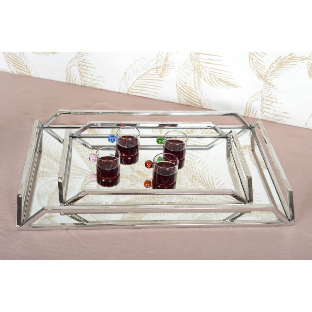 Glaskoppar med färgat handtag 100 ml | Set om 4 st
