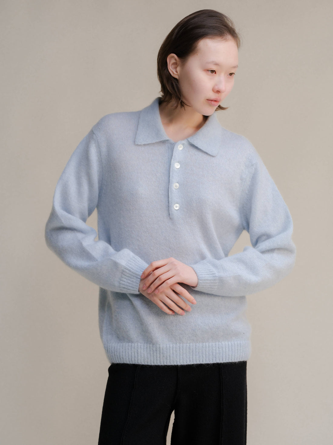 Mohair Polo Sweater – Made in Italy