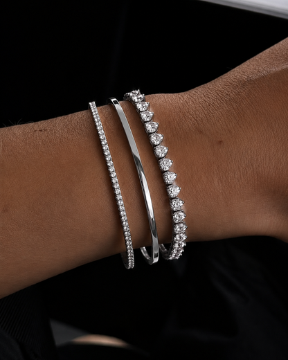 Lova Tennis Bracelet 4 mm – Silver | NAVA Copenhagen