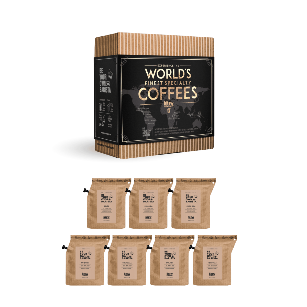 World’s Finest Coffees – presentbox med premiumkaffe | Coffeebrewer