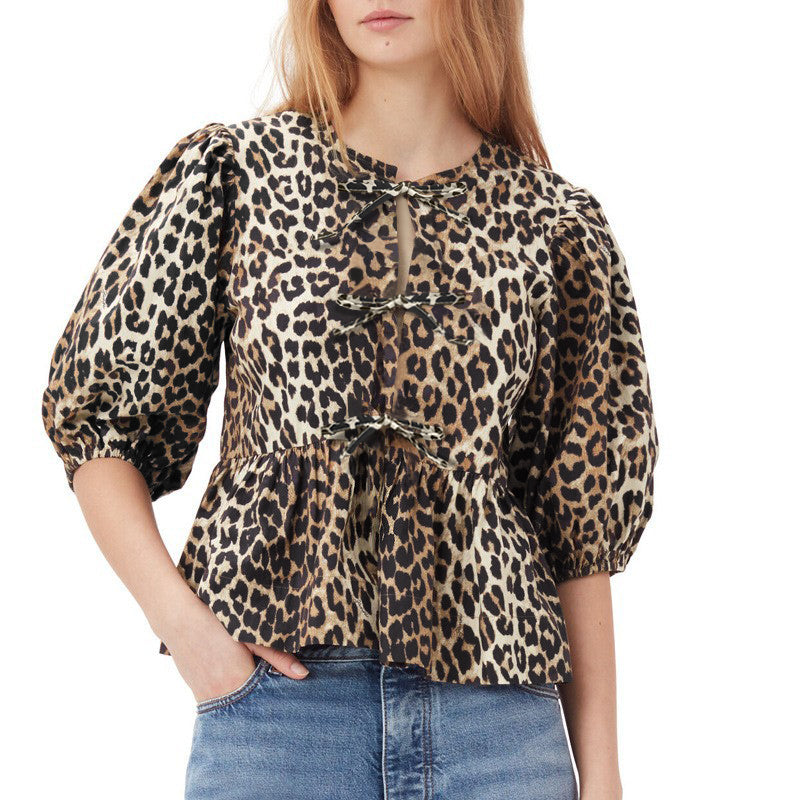 Wild Charm Cropped Blouse