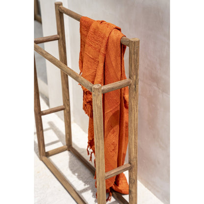 The Rustic Towel Hanger – handgjord handdukshängare i teakträ