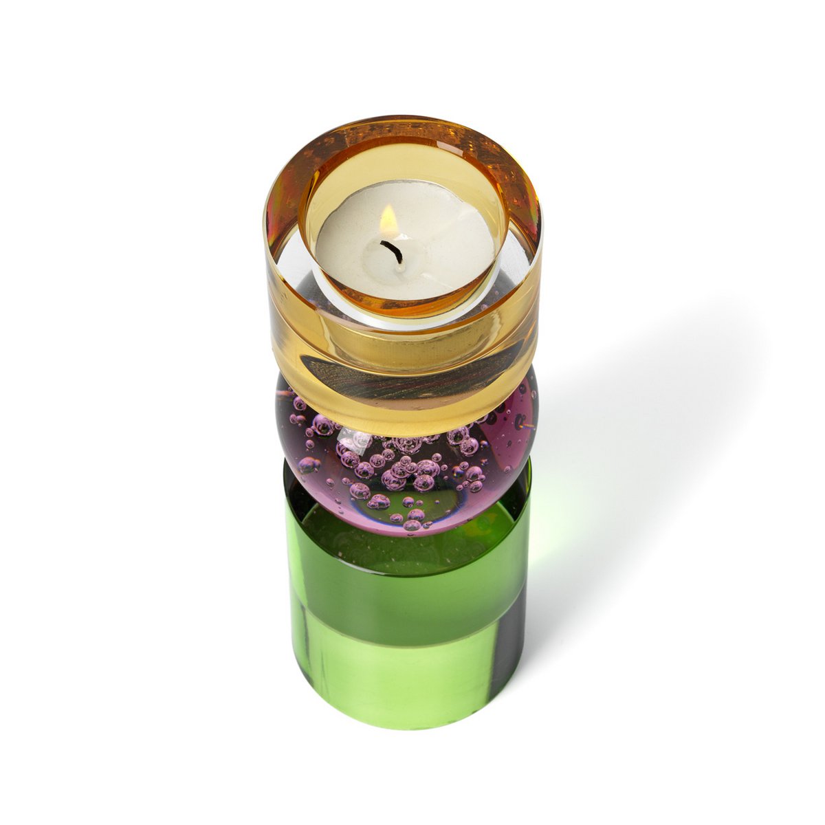 Solar Jewel Ljusstake i Glas – High | Bazar Bizar
