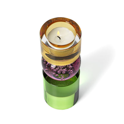 Solar Jewel Ljusstake i Glas – High | Bazar Bizar