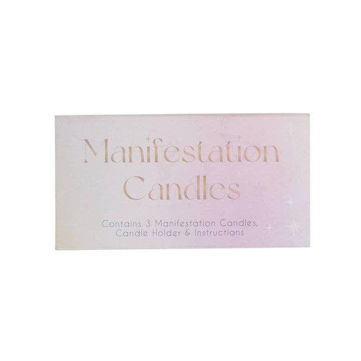 Manifestations-Teelichter – Set mit 3 | Rosa | Für Absicht und positive Energie