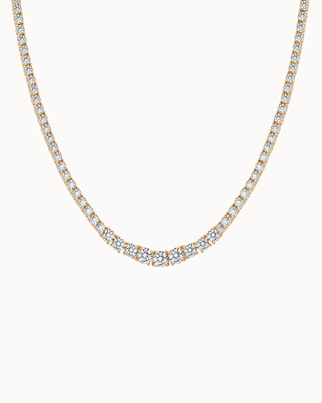 Aurelia Tennis Necklace – Gold Plated | NAVA Copenhagen