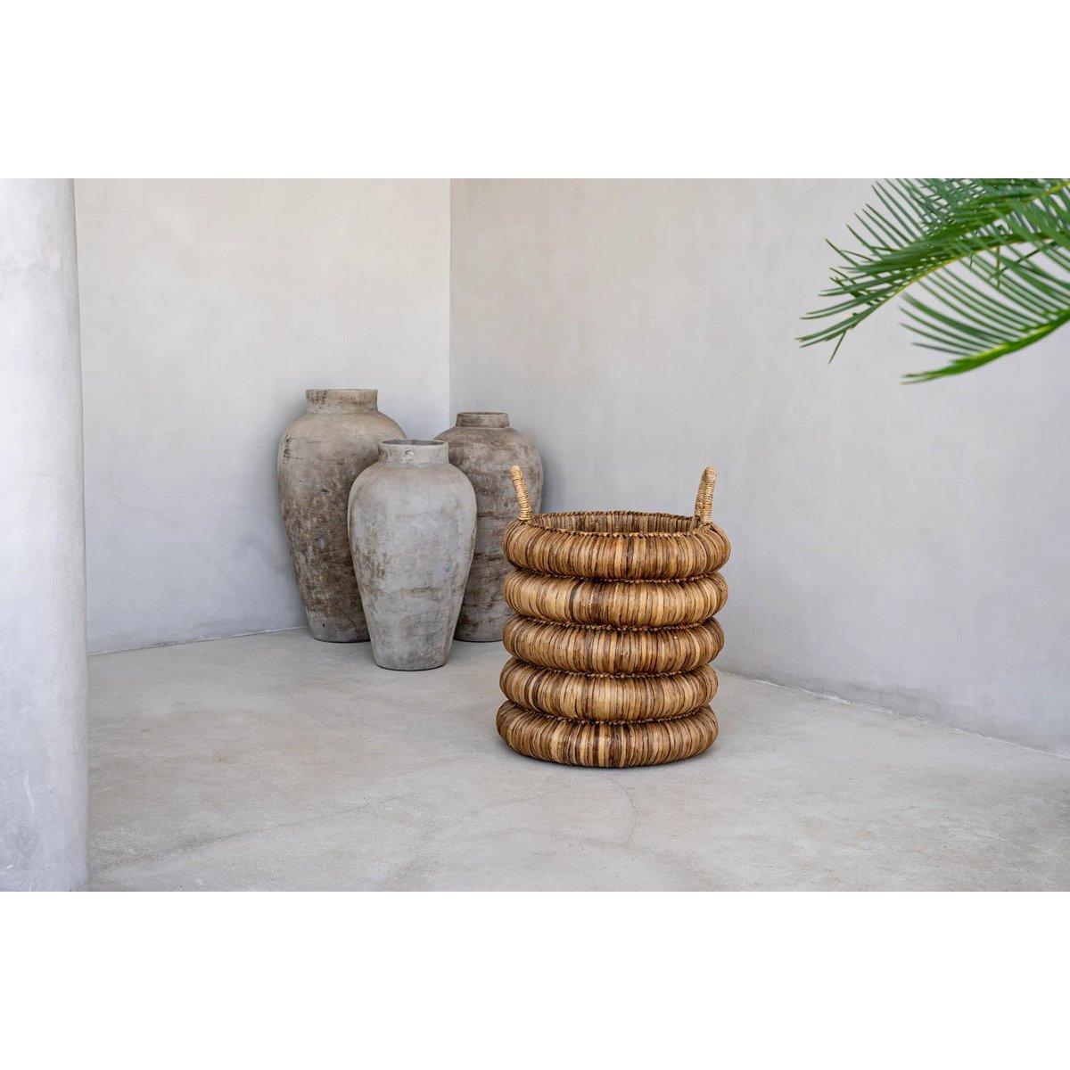 Chunky Basket – Großer Korb aus Wasserhyazinthe