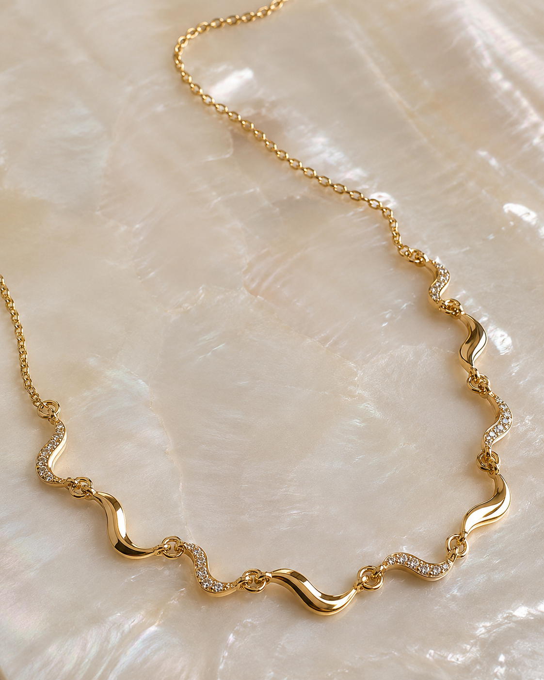 Stella Necklace – 18K Gold-Plated Sterling Silver