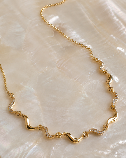 Stella Necklace – 18K Gold-Plated Sterling Silver