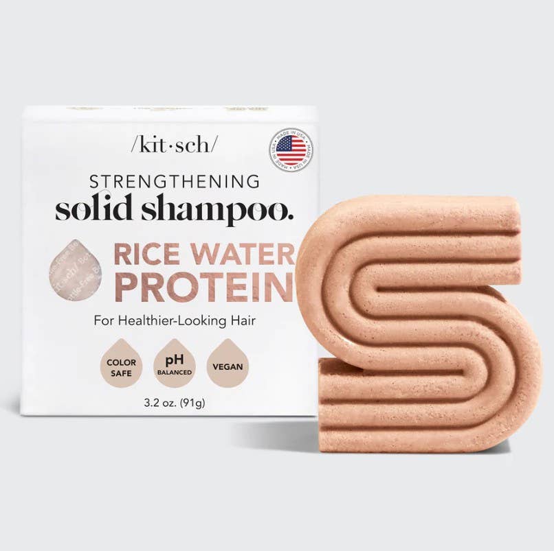 Kitsch | Rice Water Shampoo Bar - för hårväxt