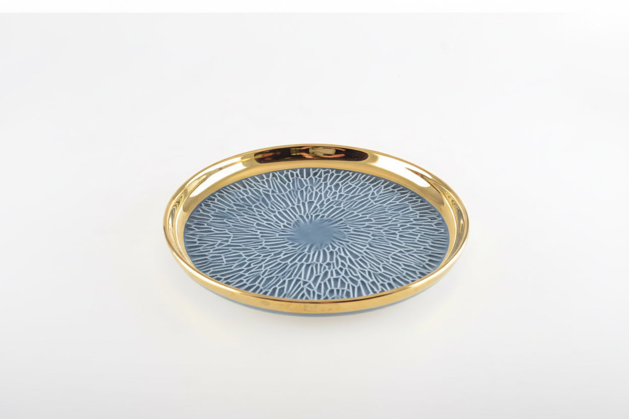 Éclat | Assiett med guldkant – 4-pack