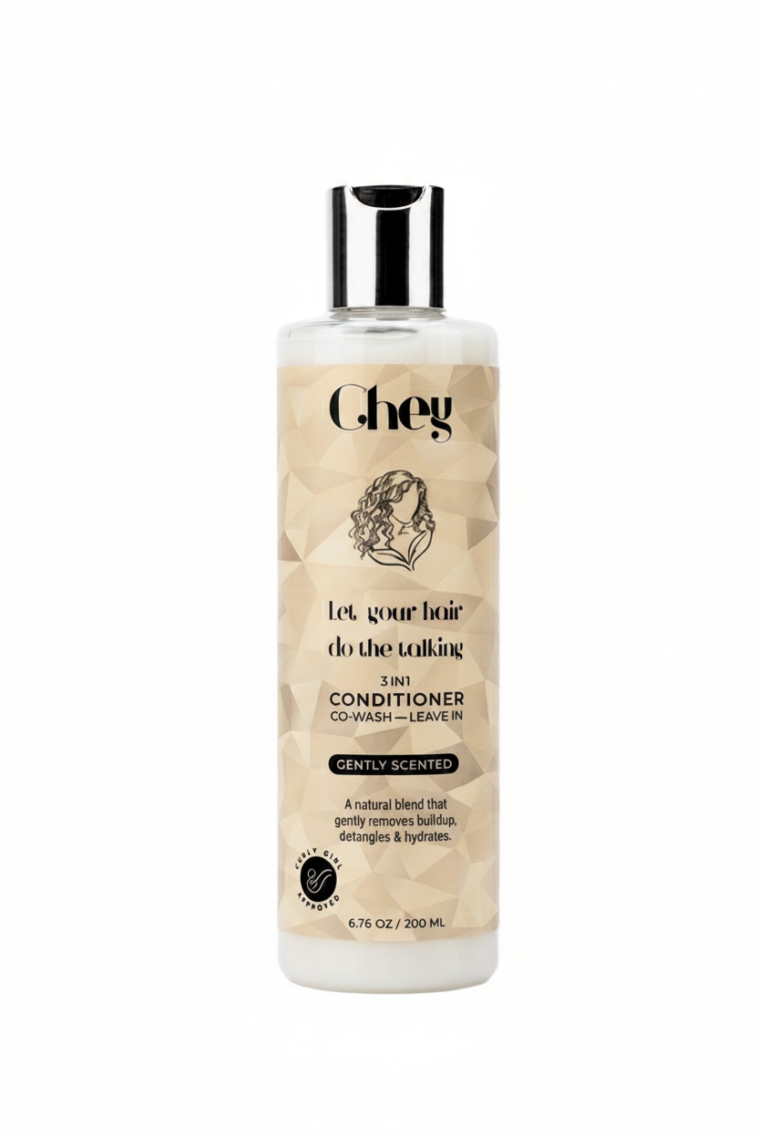 Après-shampoing Chey 3-en-1 – Après-shampoing, lavage doux &amp; sans rinçage en un seul produit