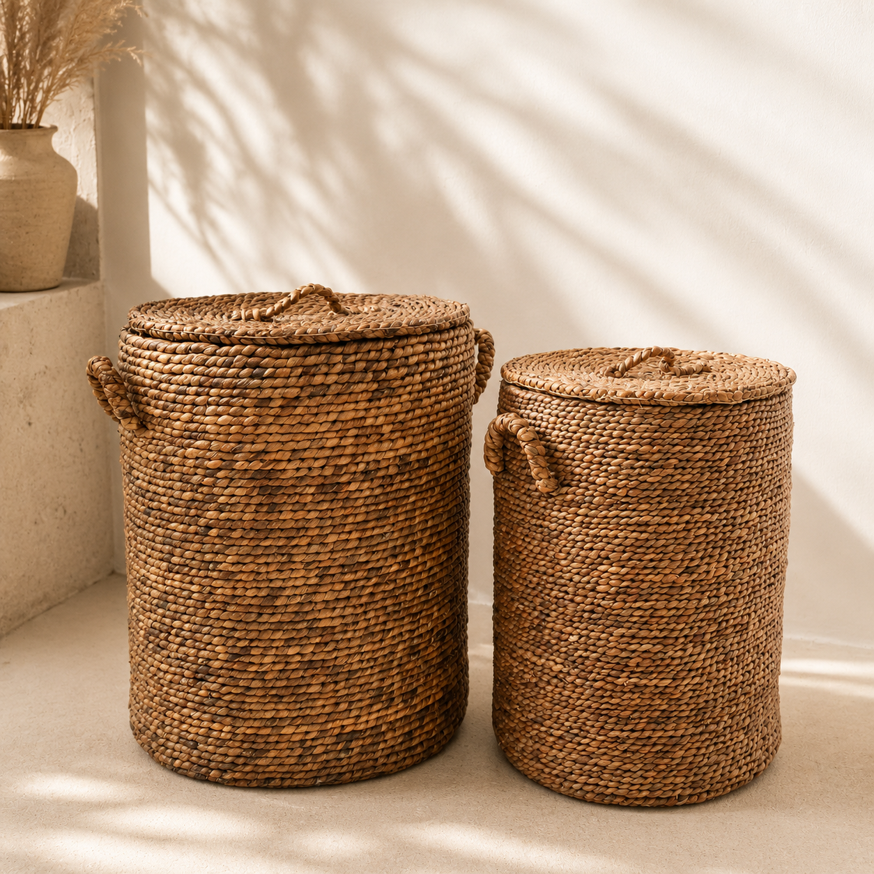 Panier de rangement en jacinthe d&