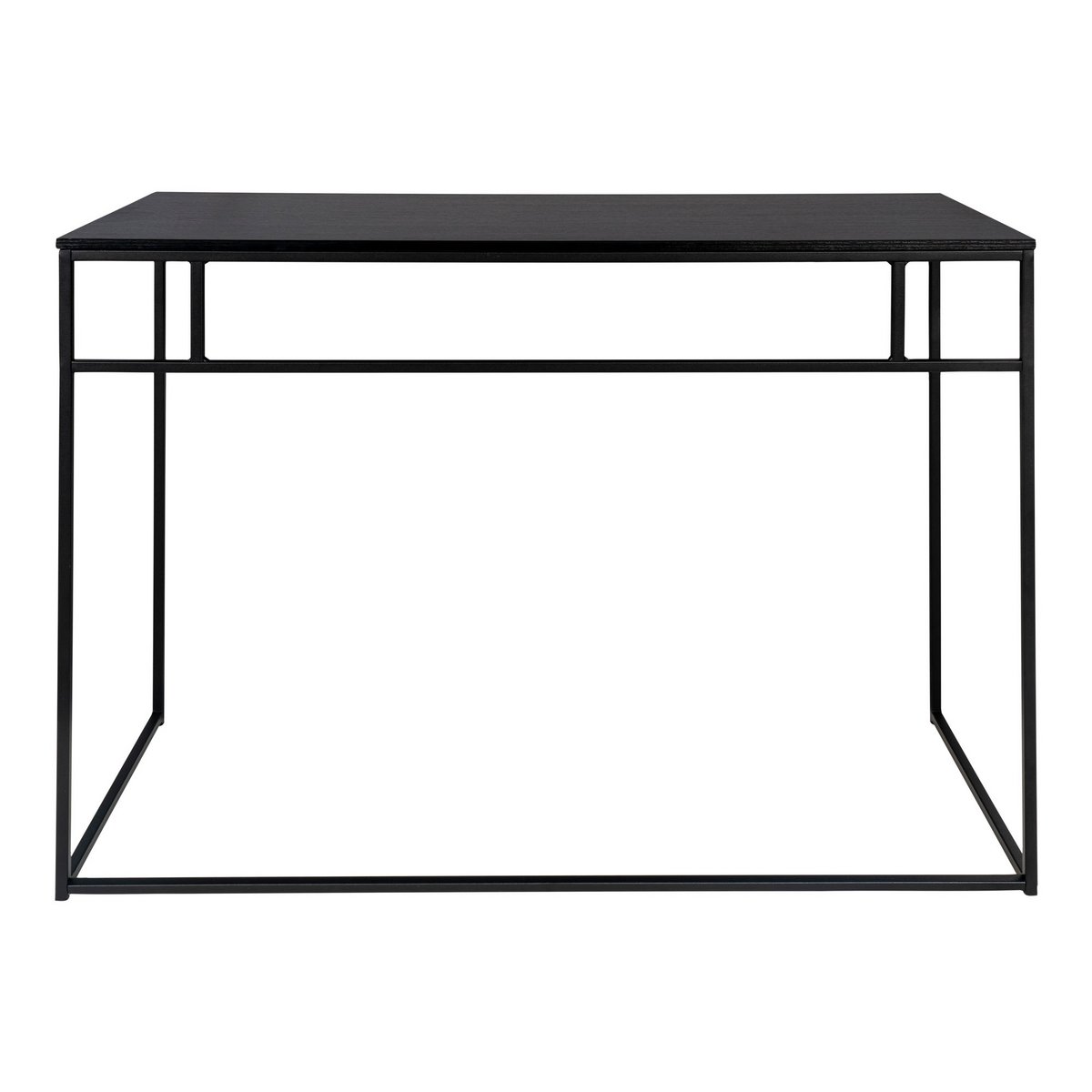 The Vita Desk – stilrent skrivbord i svart metall, 100x45x75cm
