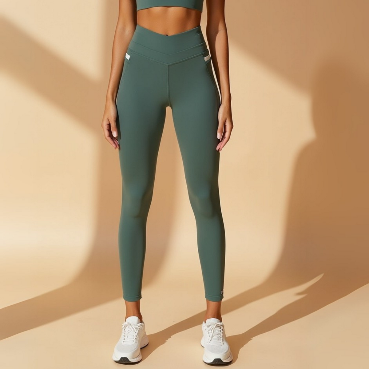 BAD HABITS® High-Waist Leggings – Sage Green