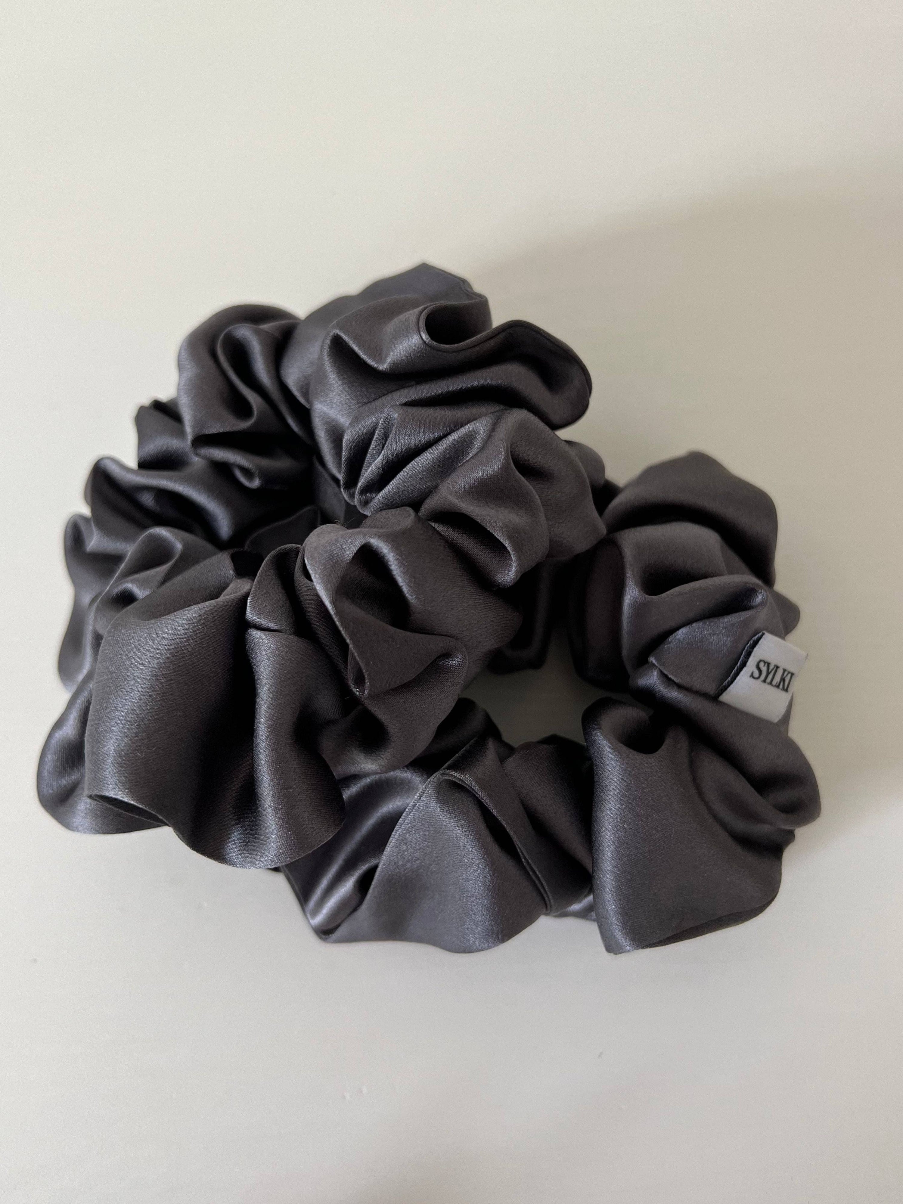 Luna Grey Reiner Seidenscrunchie
