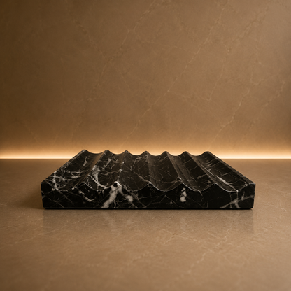 Sabao Soap Dish | Nero Marquina Marble