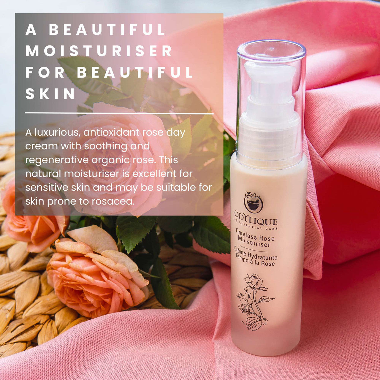 Crème Hydratante Rose Éternelle 50 ml, Odylique