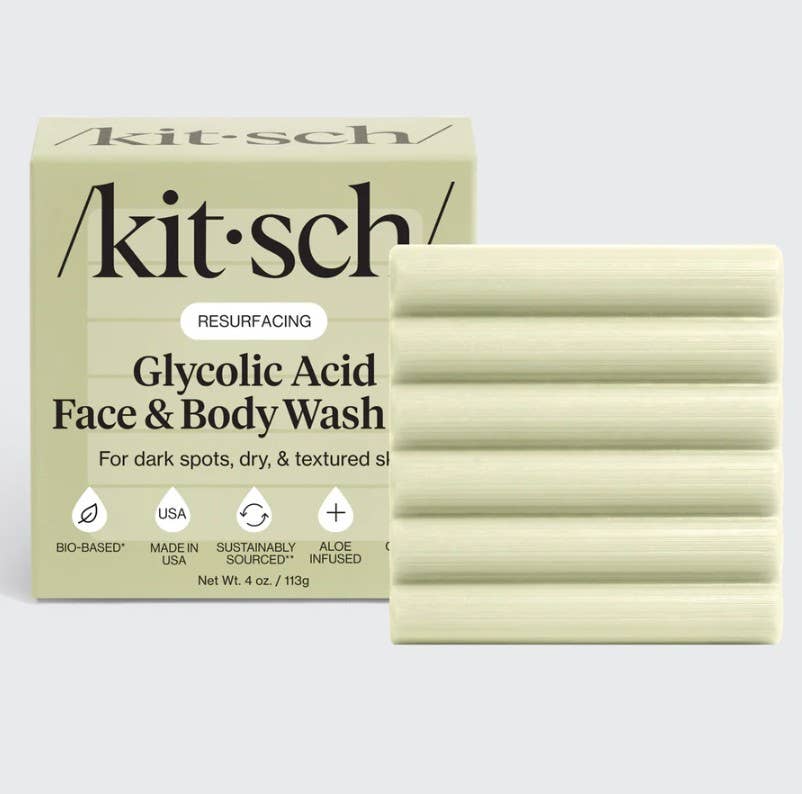 Kitsch Glycolic Acid Resurfacing Face &amp; Body Wash – 113 g