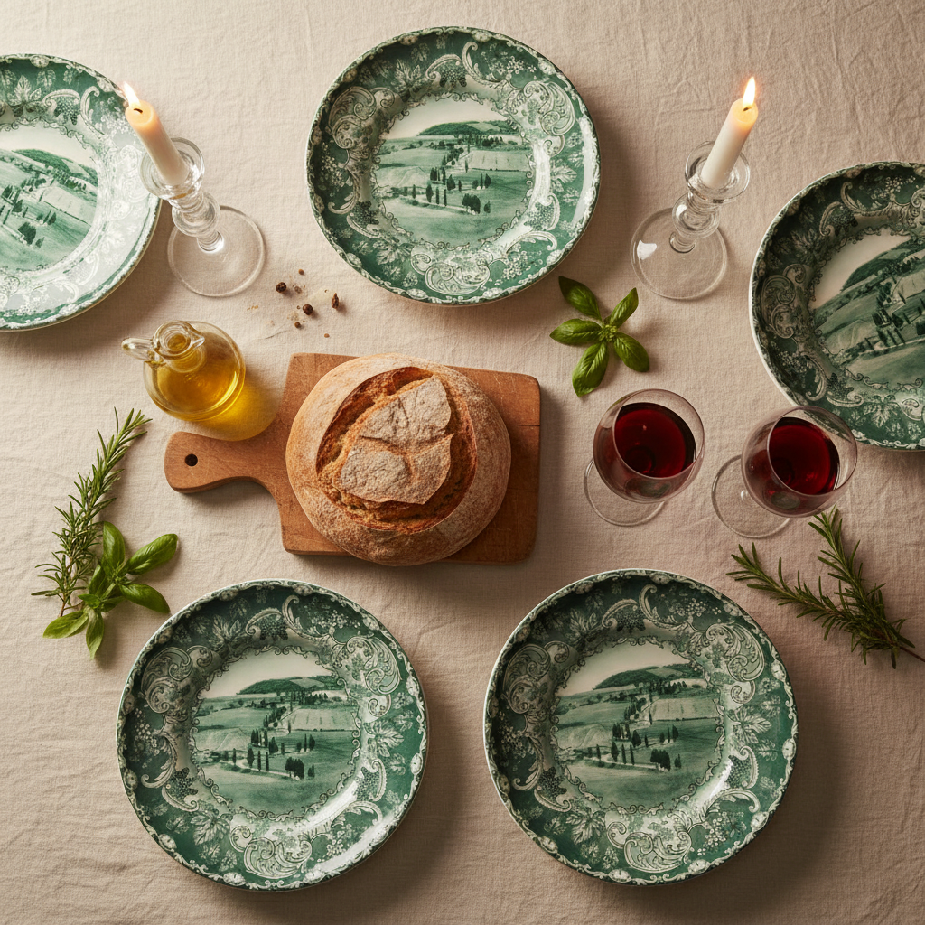 Bolgheri pizzatallrik 31 cm – Italiensk keramik