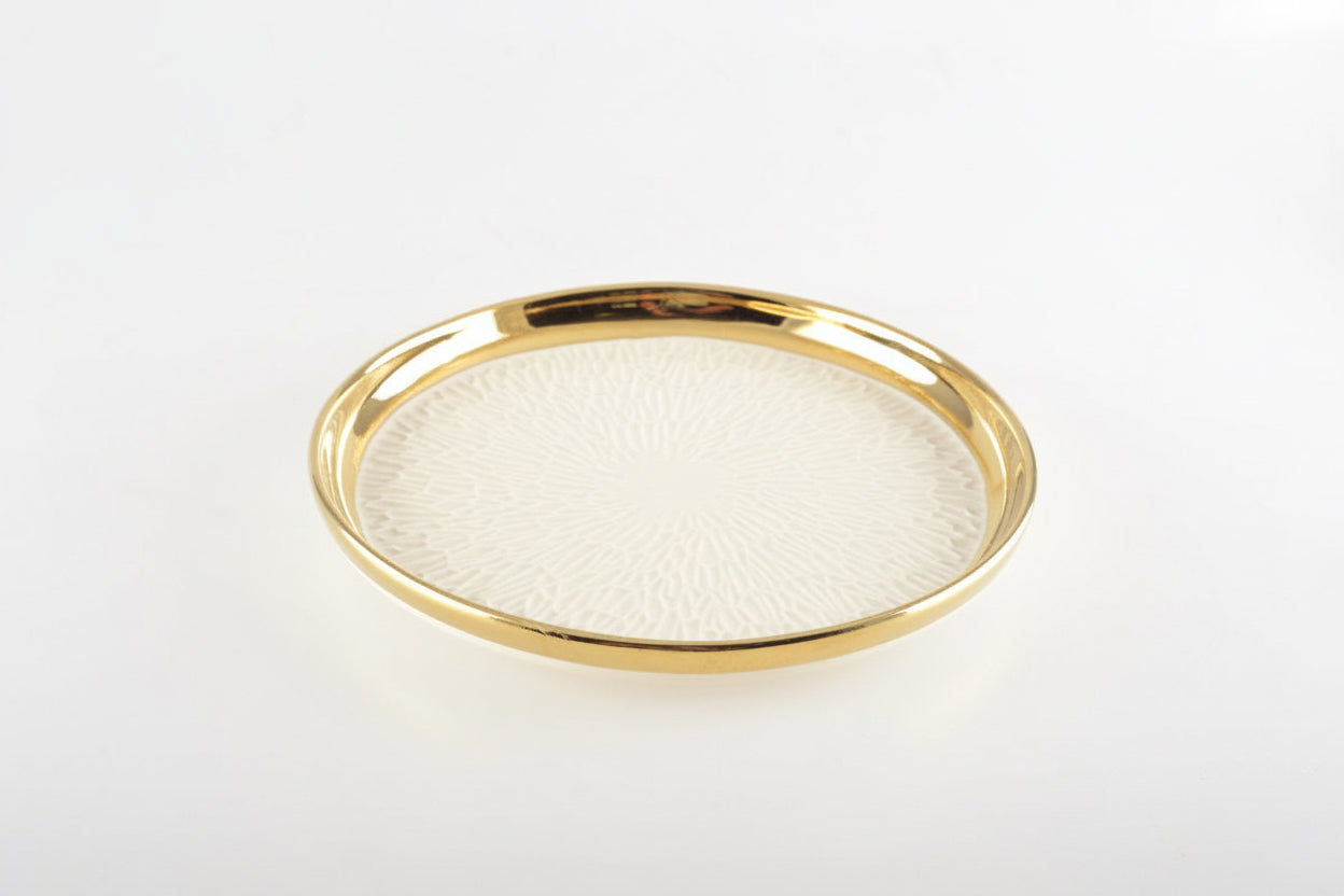 Éclat | Assiett med guldkant – 4-pack