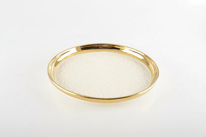 Éclat | Assiett med guldkant – 4-pack