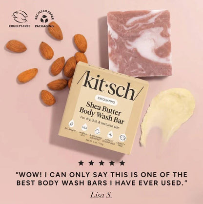 Kitsch Shea Butter Exfoliating Body Wash Bar