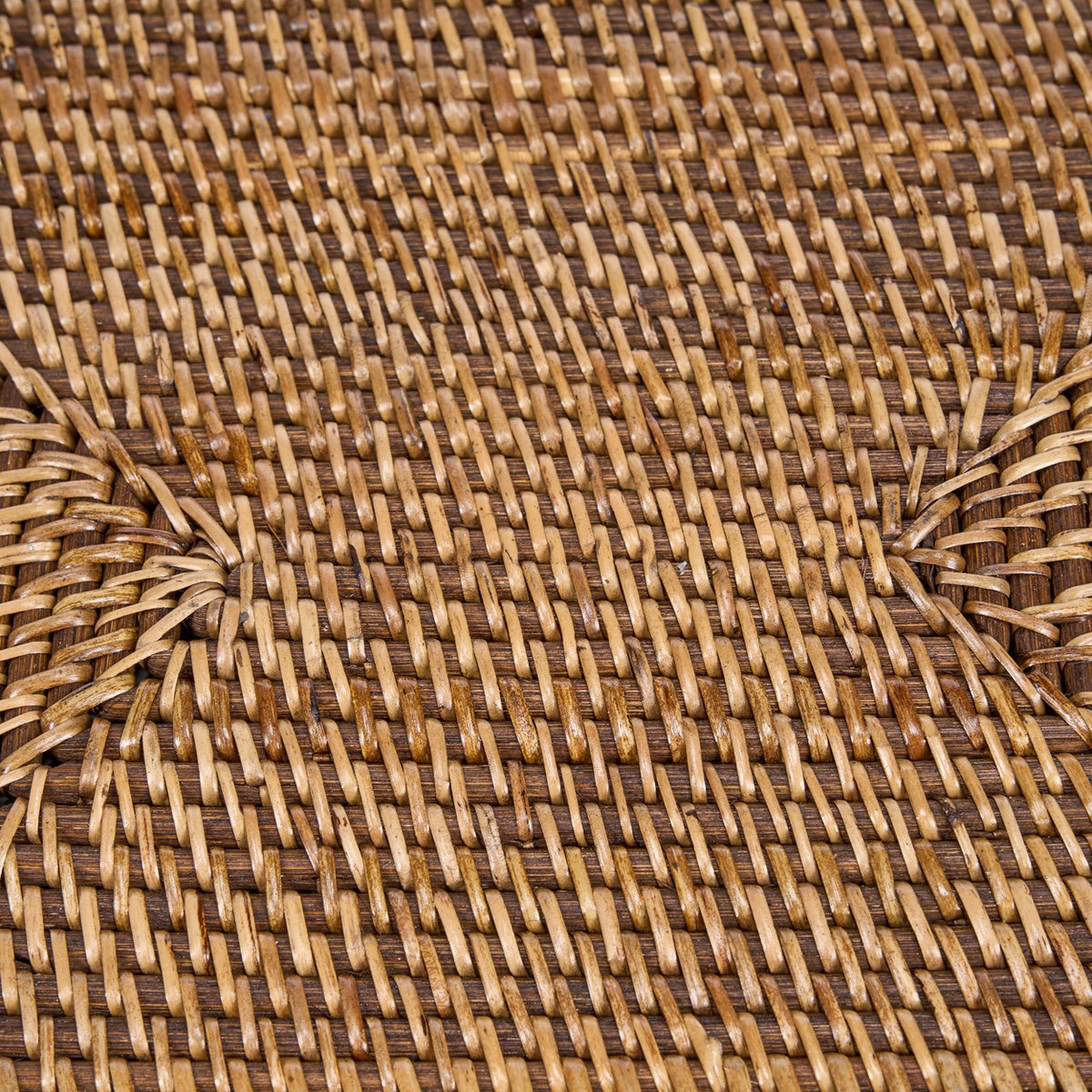 Set de table rectangulaire en rotin 40x30 cm | Marron naturel