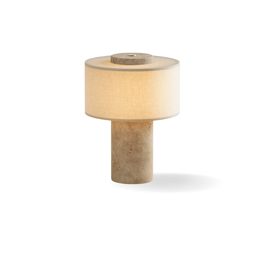 Luzia Bordslampa – Portabel designlampa i massiv Calacatta Viola Marmor | STONESY