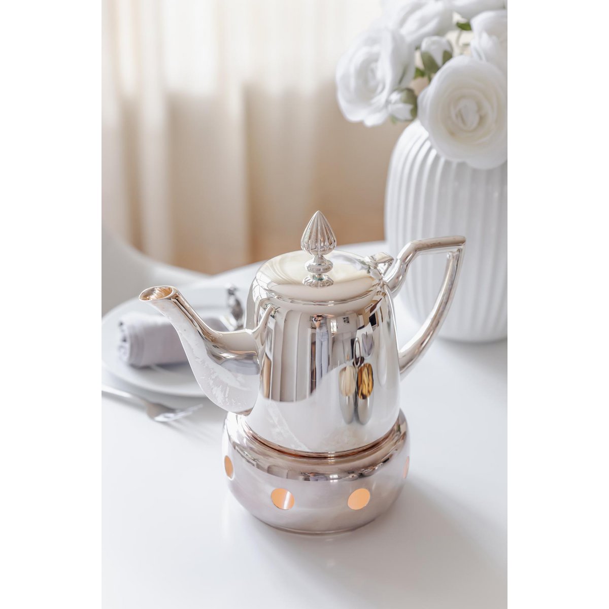 EDZARD | Cimba Teapot – Silverpläterad tekanna 0,85L