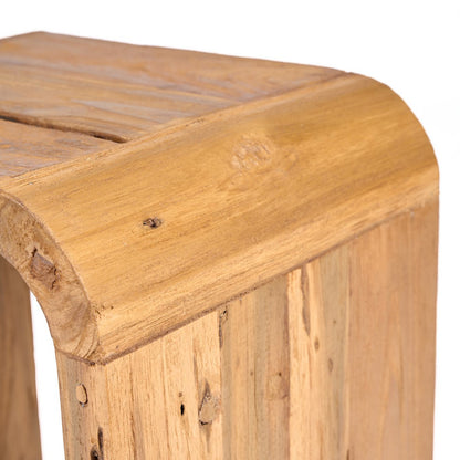 Arc Sidobord i Återvunnen Teak – Handgjort Natur | Bazar Bizar