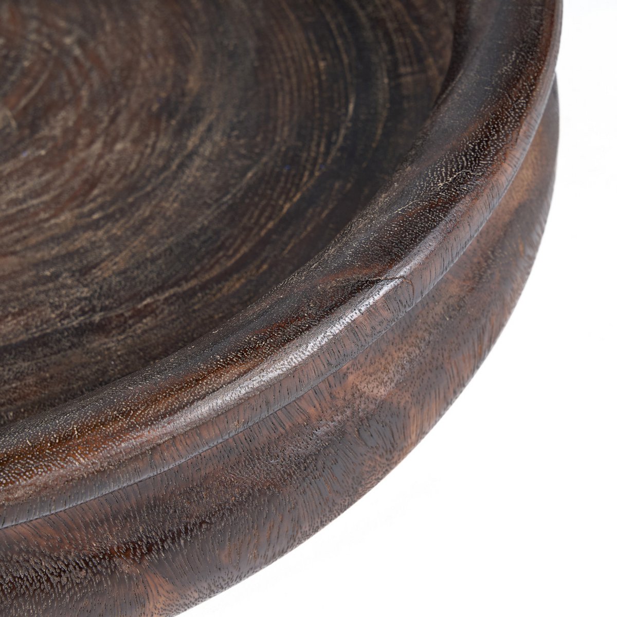 Banyan Bowl in dunklem Walnuss – handgefertigte Mangoholzschale