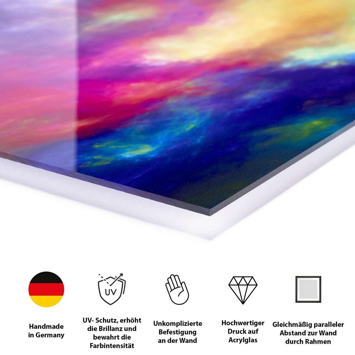 Acrylglasbild – Jackie Kennedy &amp; Dottern (Svartvit)