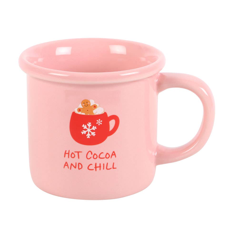 Hot Cocoa and Chill Mugg – Perfekt för Mysiga Vinterdagar