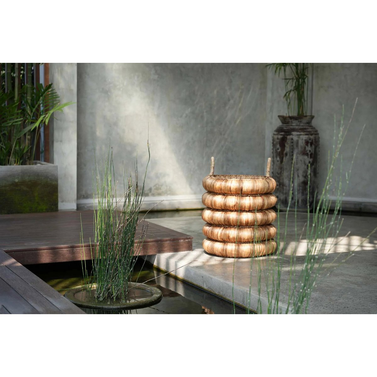 Chunky Basket – Großer Korb aus Wasserhyazinthe