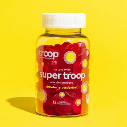 Super Troop Mushroom Blend för fokus, energi, immunitet