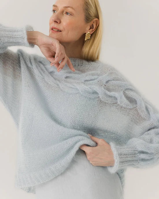 Jūra Luxus-Seiden-Mohair-Pullover