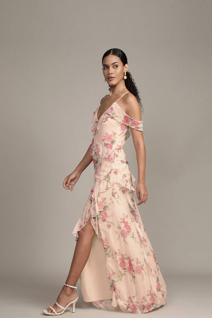 Lace &amp; Beads Leighton Floral Maxi Dress