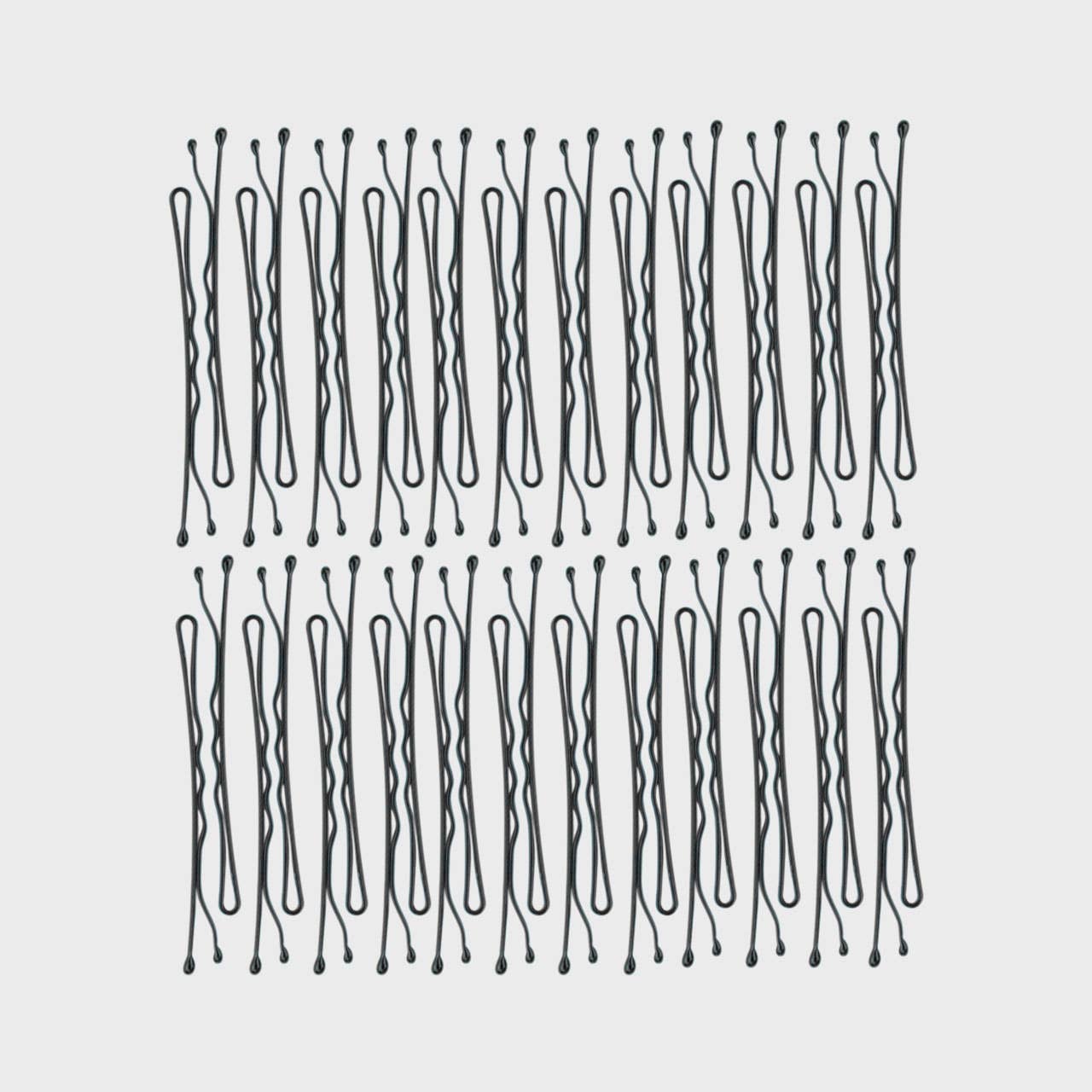 KITSCH | Haarklemmen – 45er-Pack (Schwarz)