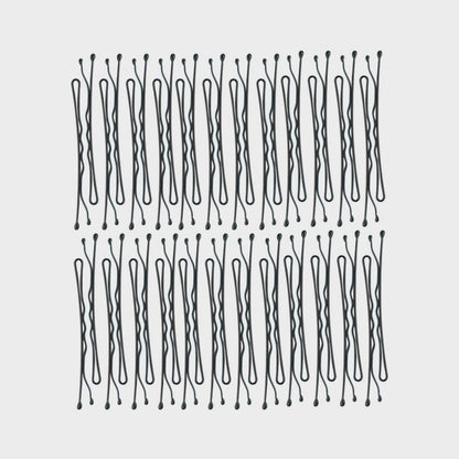 KITSCH | Bobby Pins – 45-pack (svart)