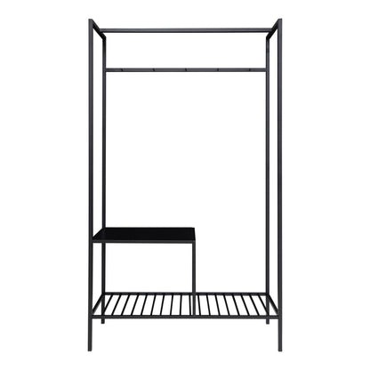 Vita Wardrobe - Black, steel, 101x38x170 cm