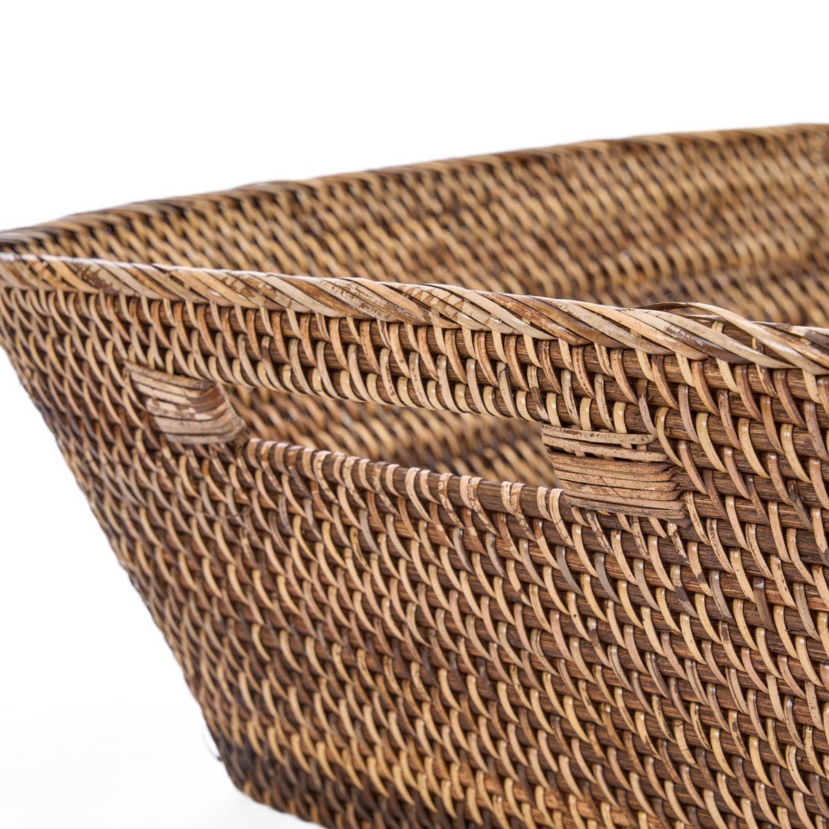 Hannah | Handflätad tvättkorg i Rotting (XL)