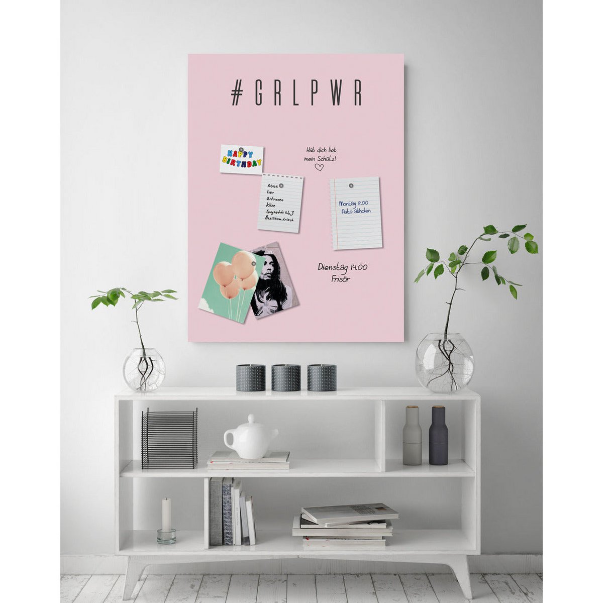 Magnetisk Skrivtavla i Akrylglas – GRLPWR