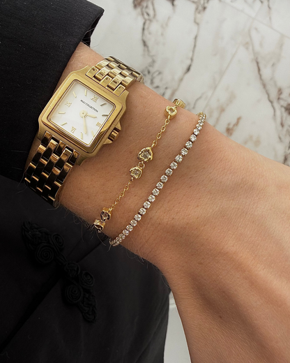 Oraya Tennis Bracelet – Gold Plated