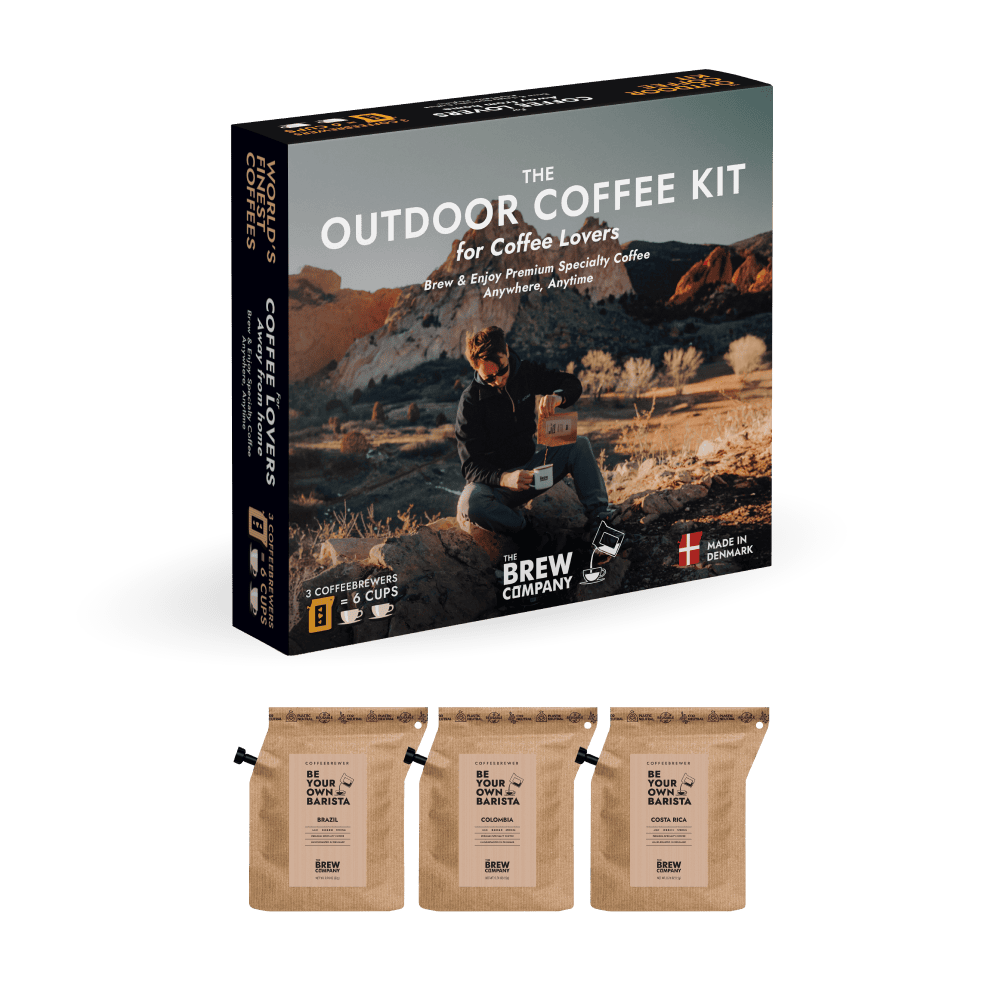 Outdoor Coffee Kit – presentbox med 3 Coffeebrewer | The Brew Company