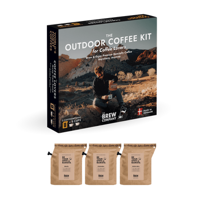 Outdoor Coffee Kit – presentbox med 3 Coffeebrewer | The Brew Company