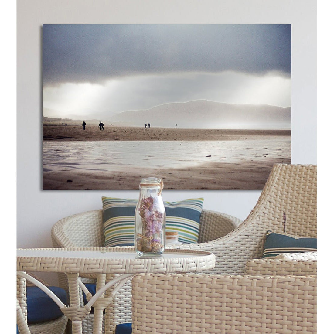 Aluminum picture - On The Beach