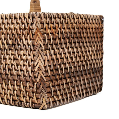 Le Range-couverts en rotin N°4 - Marron naturel